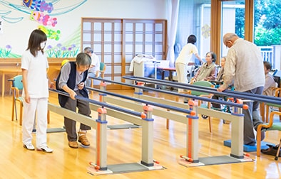 横浜市 介護老人保健施設　境木の丘　通所リハビリテーション（デイケア）時の写真